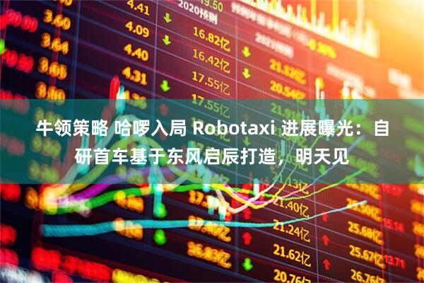 牛领策略 哈啰入局 Robotaxi 进展曝光：自研首车基于东风启辰打造，明天见